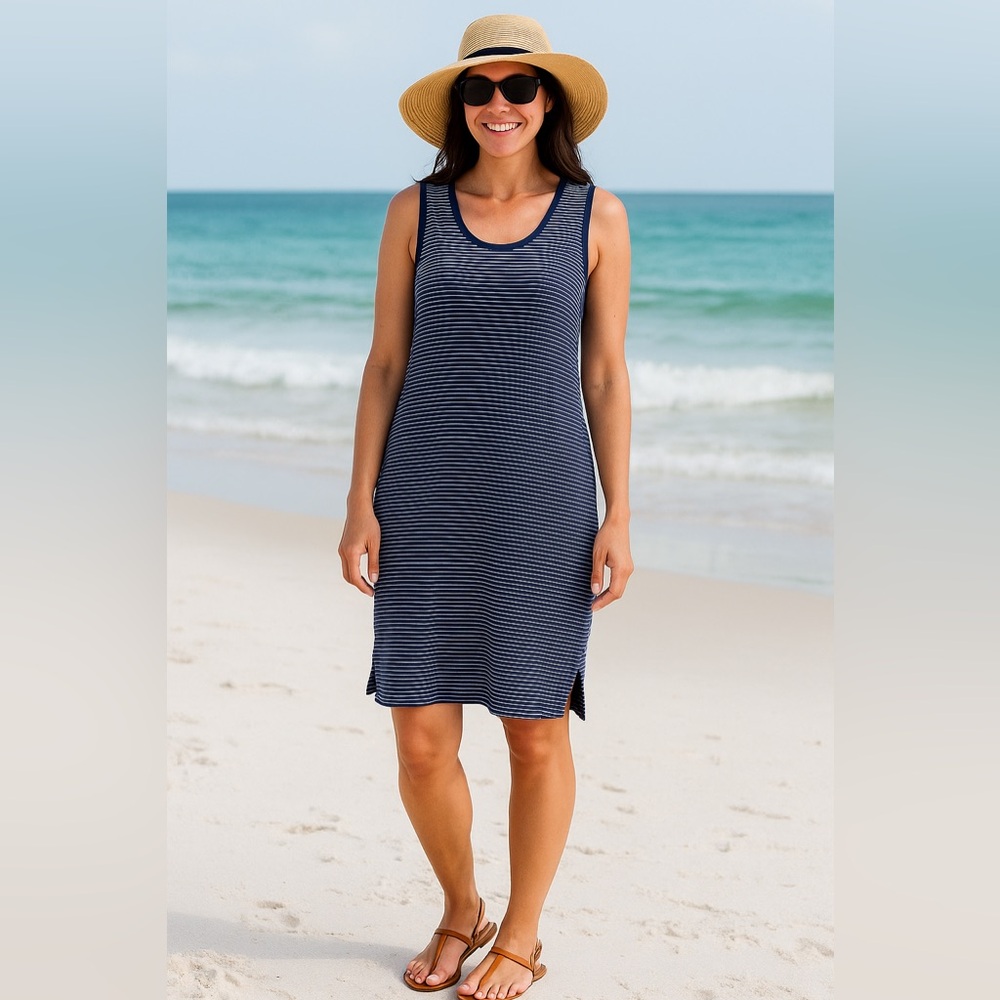 J. Crew Striped Tank Dress Size Small‎